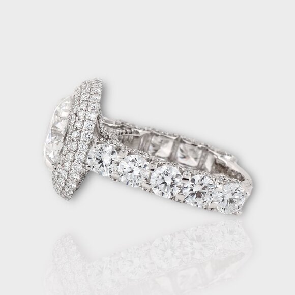 4 Carat Lab Grown Diamond Ring - Picture 4 of 5
